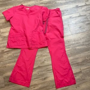 Pink scrubs